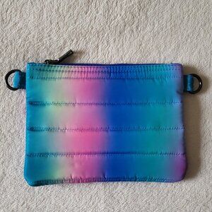 THINK ROYLN Puffy Rainbow Zippered Pouch EUC